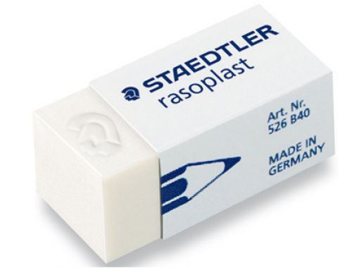 Borracha staedtler branca 526 b40 plastico , Staedtler , 73097 , 4007817530658
